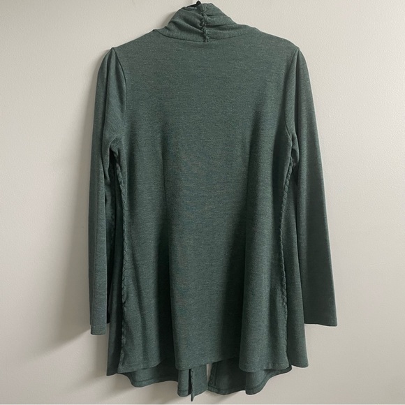 Extra Long Green Cardigan (S) - Picture 10 of 10